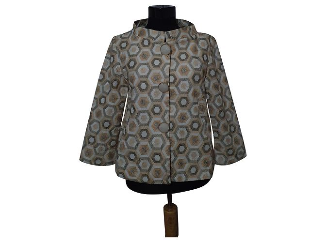 Autre Marque Blazer de algodão Faberge & Roches Multicor