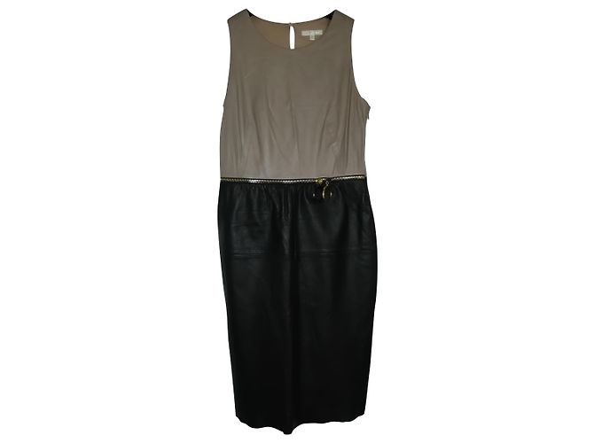 Paule Ka Kleid aus Lammleder Beige