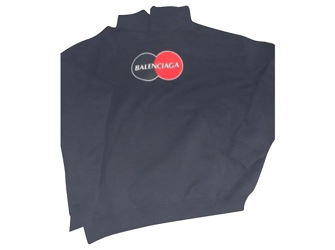 Balenciaga Sweatshirt schwarz Baumwolle Oversize M