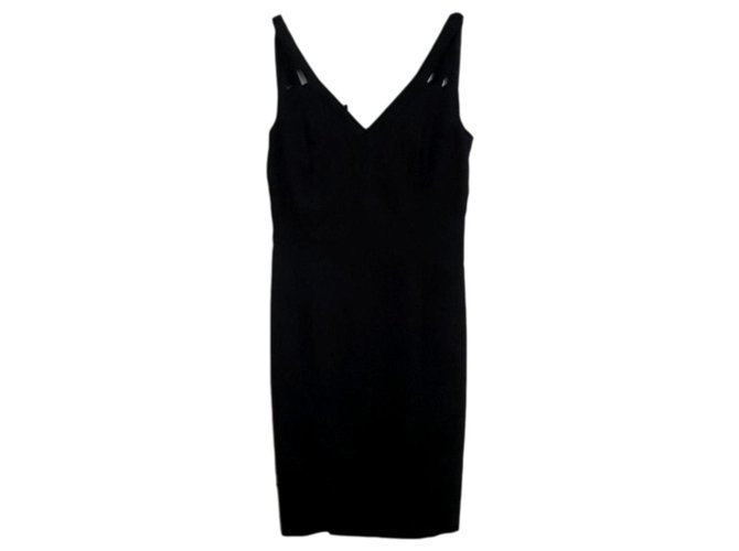 Eva Kayan Dress with straps Black Cotton Elastane  ref.260467