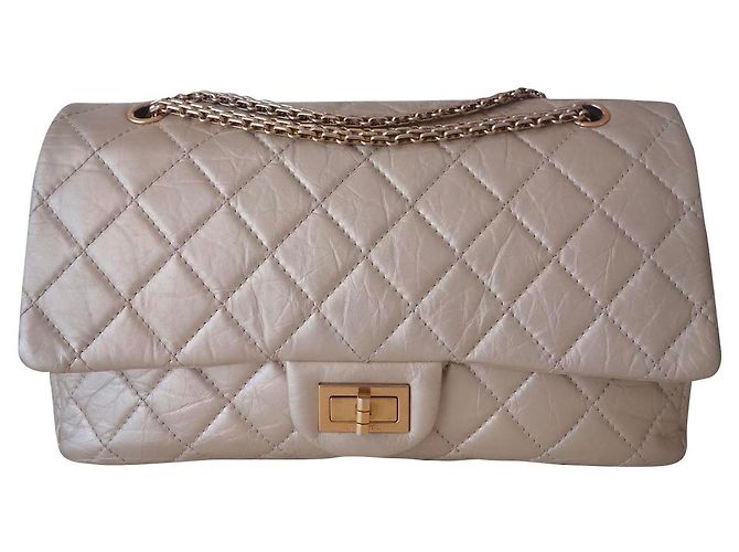Bolsa Chanel 2.55 maxi Dourado Gold hardware