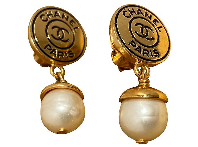 Chanel Orecchini D'oro Metallo