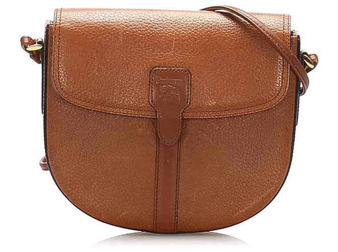 Burberry Brown Leather Crossbody Bag Pony-style calfskin  ref.260651