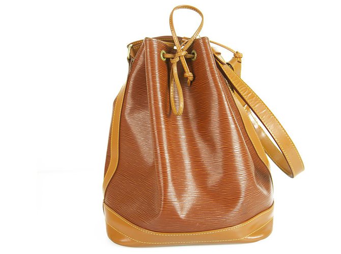 LOUIS VUITTON Epi Noe GM Tan brown handbag Bucket bag Leather ref.260873 -  Joli Closet