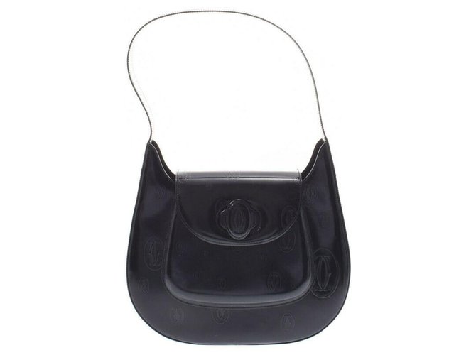Cartier handbag Black Leather  ref.261074
