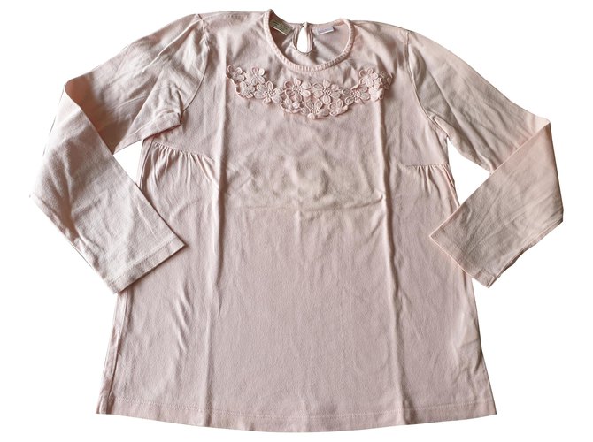 Zara Camisetas y tops Rosa Algodón  ref.261090