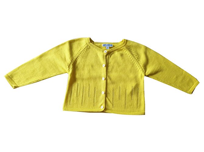 Jacadi Gelber Baumwollpullover 12 Monate 