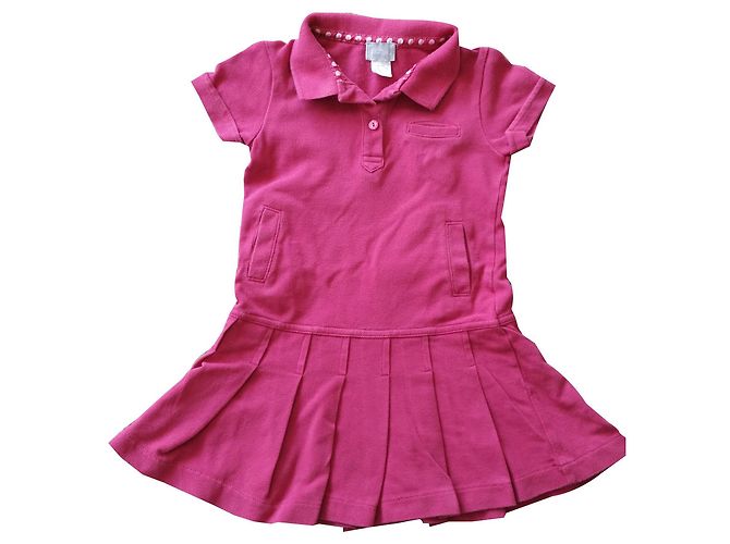 Vestido de algodón rosa Cyrillus 102 cm