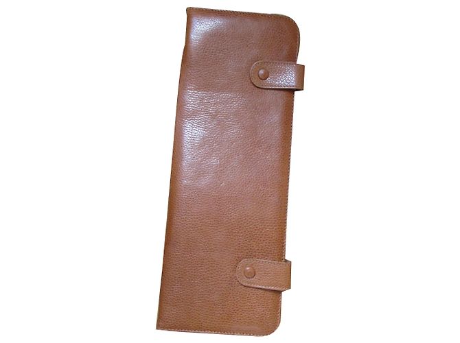 Christian Dior Tie Case Caramel Leather