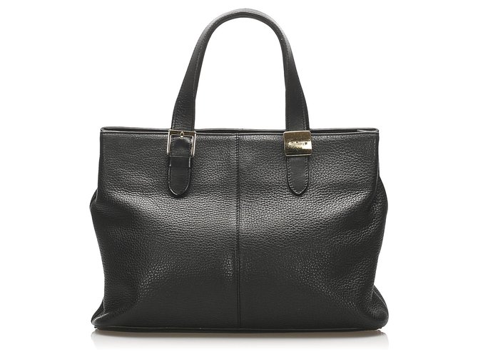 Burberry Black Leather Handbag Pony-style calfskin  ref.261308