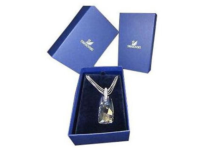 Swarovski Kristallanhänger Halskette Silber