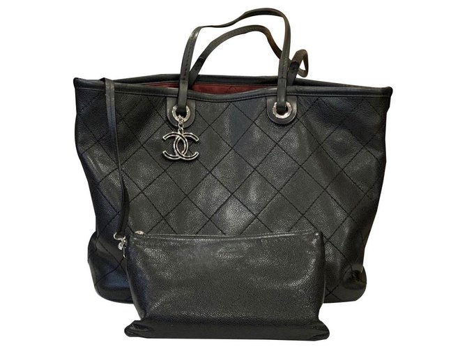 Coco Handle Rara Shopping bag Chanel - Bolso de mano Negro Cuero  ref.261473