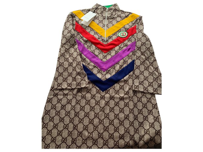 Gucci Dresses Sand Cotton  ref.261502
