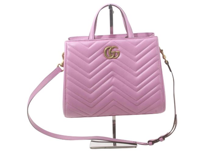 GUCCI MARMONT Pink Leather  ref.261693