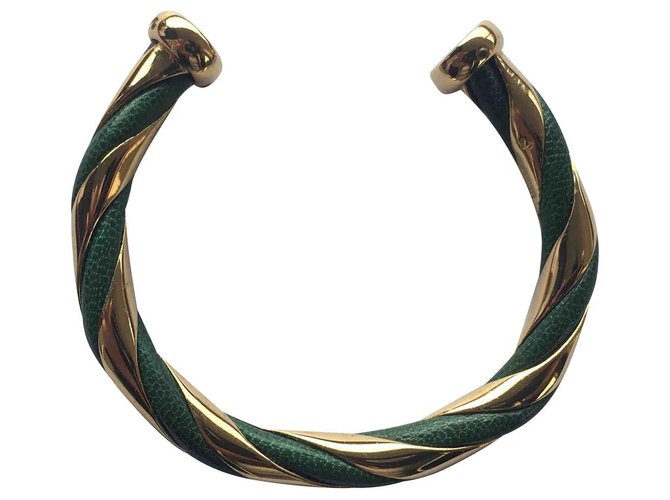 Hermès Armbänder Golden Metall  ref.261704