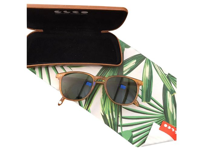 Garrett Leight Brooks Sunglasses Light Brown Wool