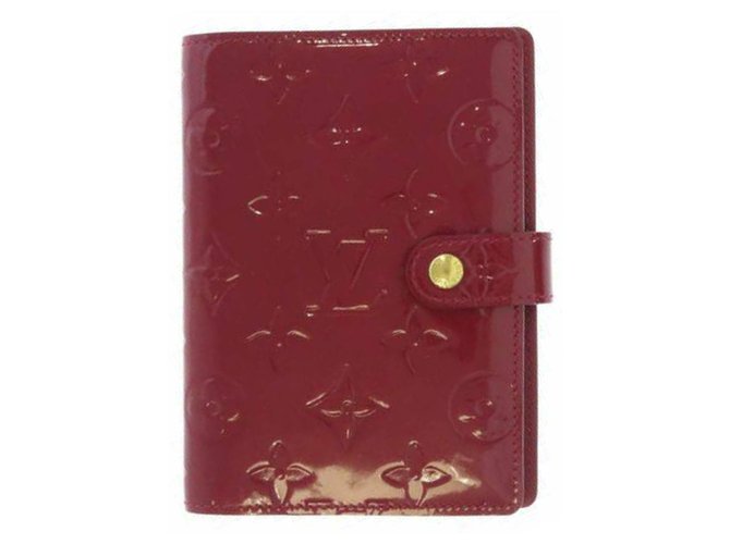 Louis Vuitton Red Vernis Agenda PM Leather Patent leather ref
