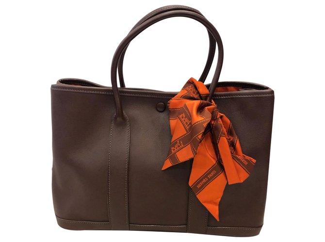 Hermès Garden Brown Leather  ref.261904