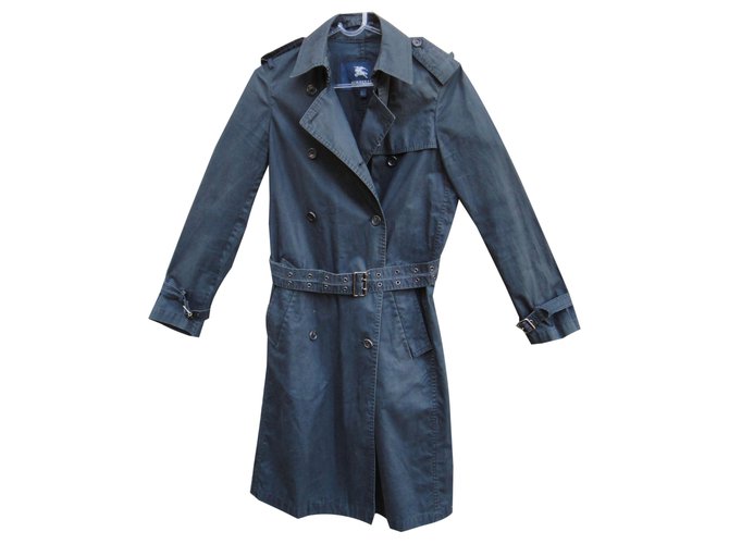 Burberry Trench coats Black Cotton Elastane  ref.261919
