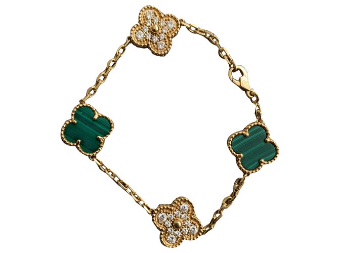 Van Cleef & Arpels Vintage Alhambre Armband Golden Gelbes Gold  ref.261924