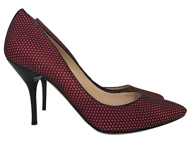 Jimmy Choo Pumps Red Leather  ref.261925