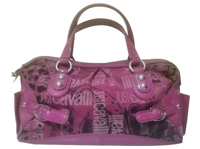 Borsa a mano Just Cavalli Fuschia Vernice