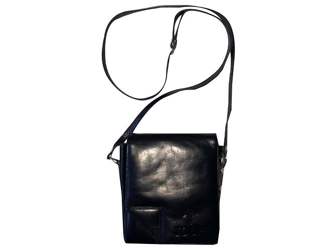 Joop! Borsa a tracolla piccola in pelle nera Nero