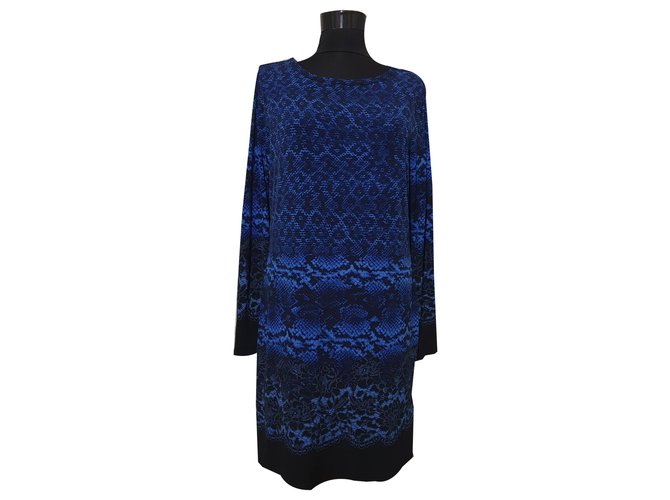Michael Kors Dresses Blue Multiple colors Polyester Elastane  ref.261958