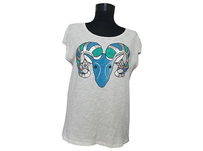 Autre Marque Camiseta 81 Hours de algodón estampado Aries Multicolor