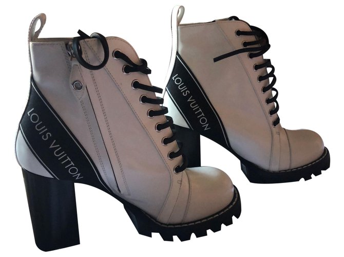 Louis Vuitton STAR TRAIL BOOTS / Current model White Leather  ref.261982