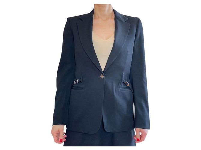 Gucci Black Wool Jacket 40 IT