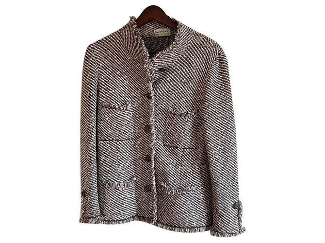 Autre Marque Rosa Wollblazer Jacke Pink