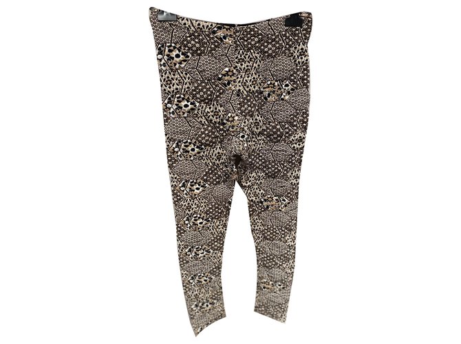 Chanel Pants, leggings Black White Golden  ref.262060