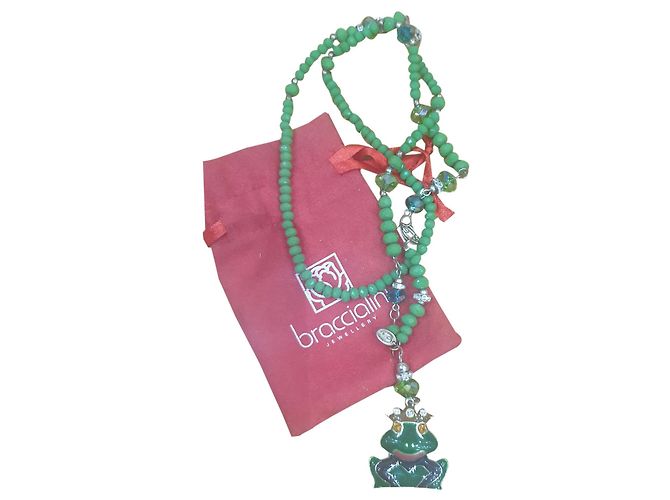 Collar de cristal Braccialini con rana