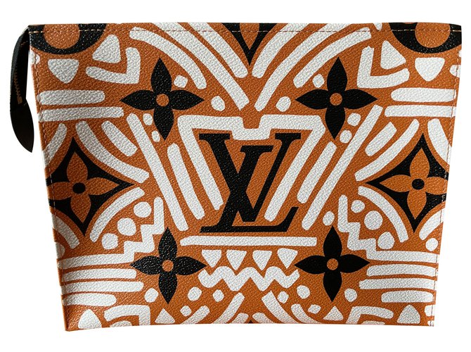 Louis Vuitton Clutch bag 26 Crafty Collection Beige Cloth  ref.262114