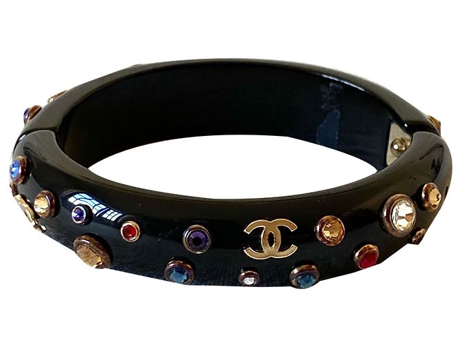 Chanel Pulseiras Preto Multicor