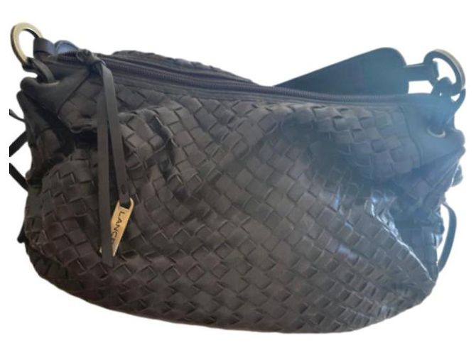 Lancel borsa in pelle marrone Marrone scuro