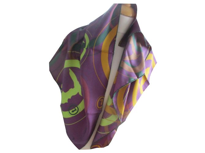 Sciarpa Trussardi in seta multicolore 