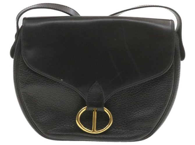 Dior Shoulder bag Black Leather  ref.262332