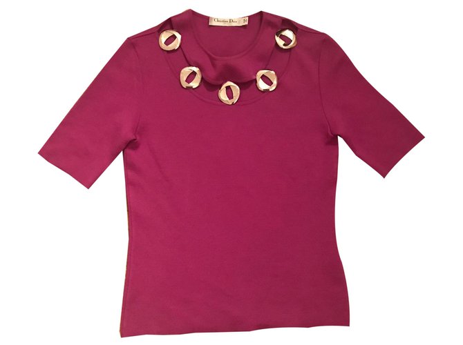 Dior Tops Pink Wool  ref.262346