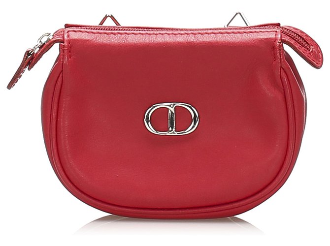 Dior Red Leather Crossbody Bag Pony-style calfskin  ref.262478