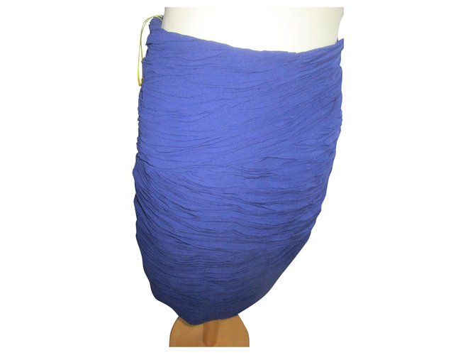 Catherine Malandrino Skirts Blue Silk  ref.262549
