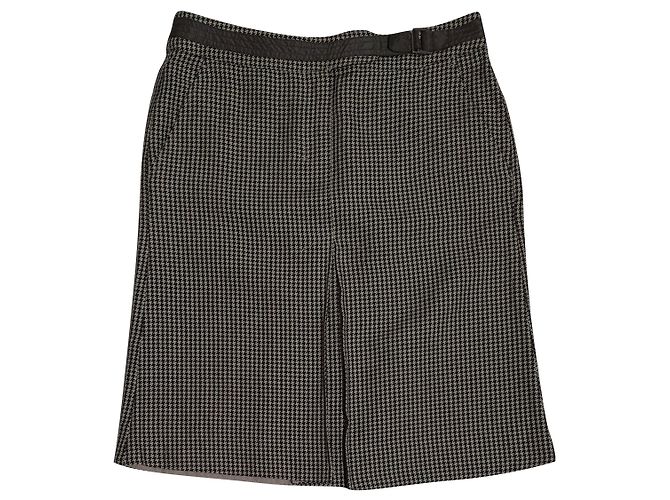 Max Mara S'Max Mara Hahnentritt Midirock braun