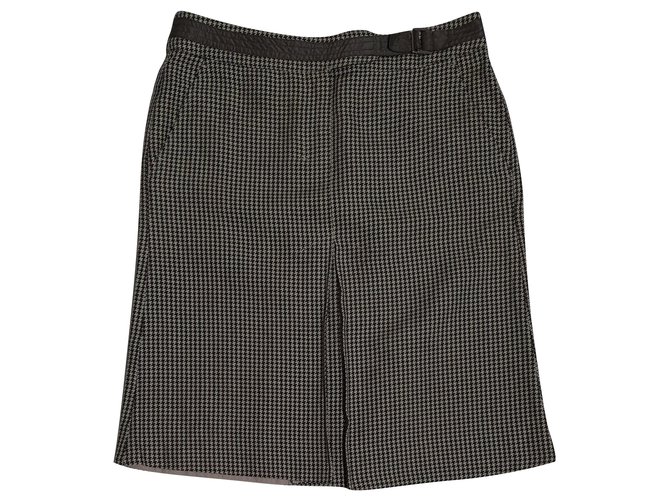 Max Mara Skirts Brown Cotton Linen  ref.262664