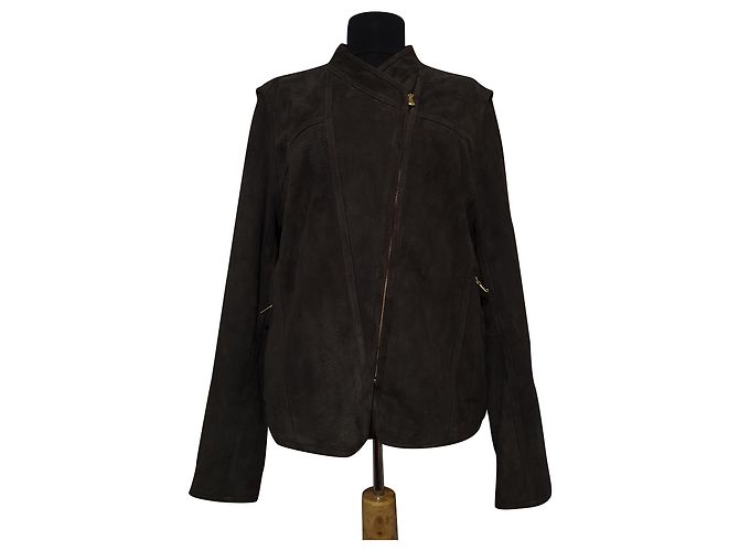 Day Birger & Mikkelsen Lederjacke Braun Größe 42