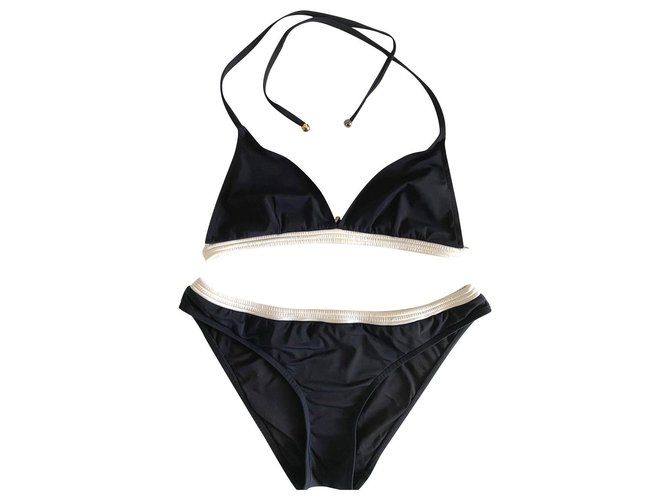 Chanel Swimwear Black White Polyamide  ref.262703