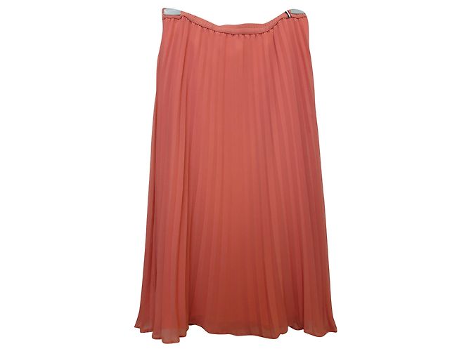 Falda plisada de Tommy Hilfiger. Rosa