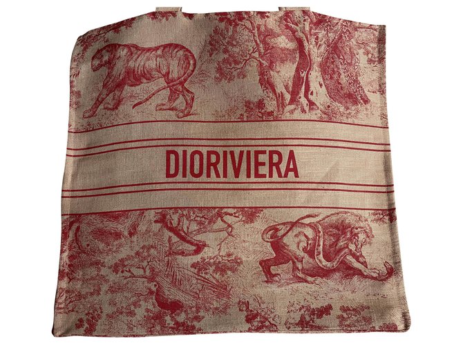 Dior Cestino Rosso Biancheria  ref.262850