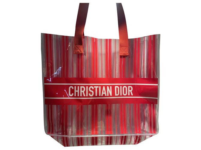 Dior Cestino Rosso Plastica  ref.262851
