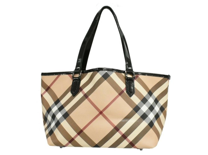 Burberry handbag Beige Cloth  ref.262890